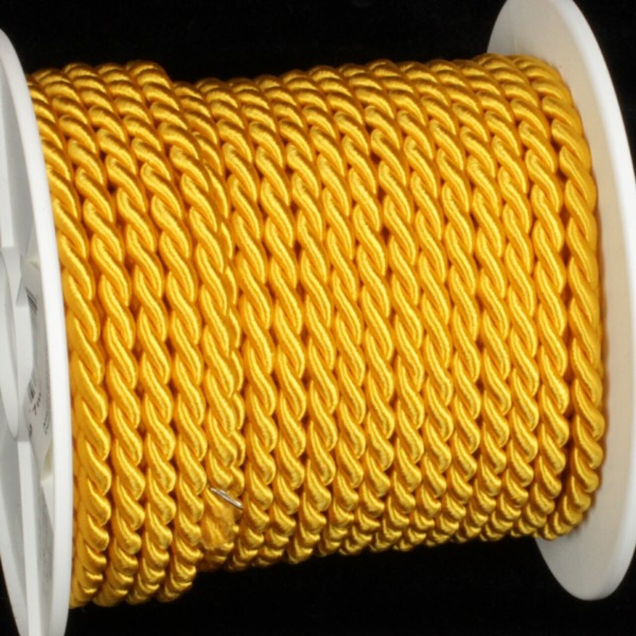 The Ribbon People Yellow Braided Cording Craft Ribbon 0.25" x 27 Yards